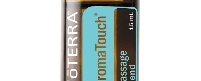 Ulei esențial Aromatouch doTERRA pentru masaj și relaxare.