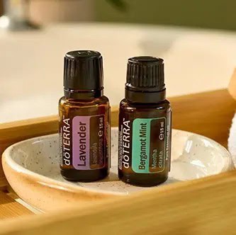 Uleiuri esențiale terapeutice DoTERRA Uleiuri esențiale DoTERRA Lavender și Bergamot Mint pentru aromaterapie.