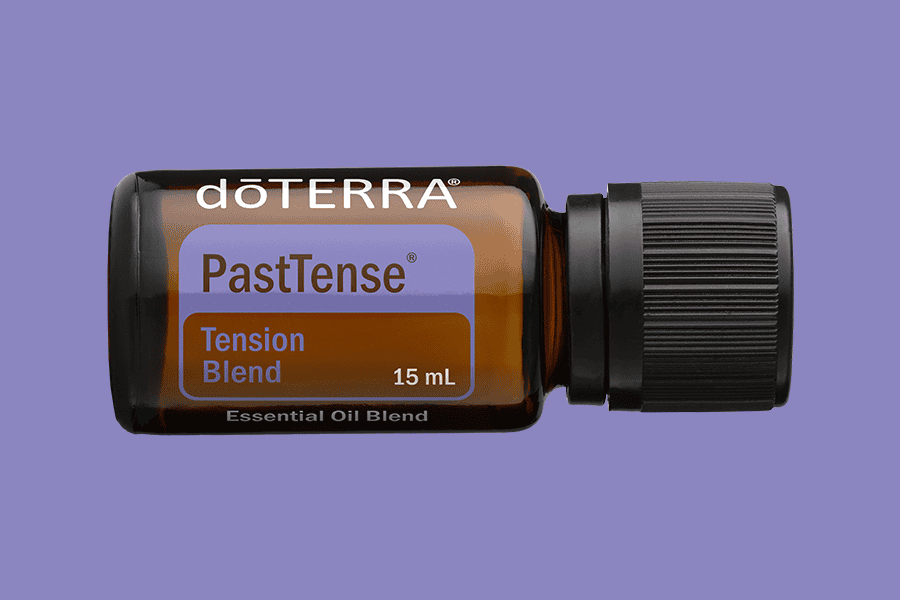 Ulei esențial PastTense doTERRA pentru relaxare și ameliorarea durerilor de cap.