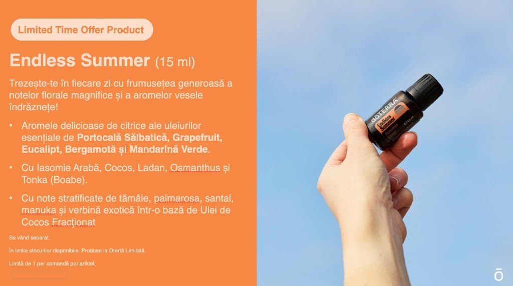 Ofertă limitată: dōTERRA Endless Summer (15 ml) — Sunshine Blend